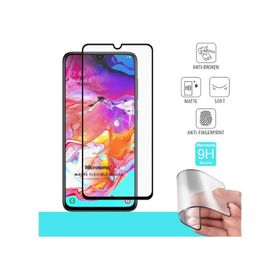 Microsonic Samsung Galaxy A70 Seramik Matte Flexible Siyah Ekran Koruyucu