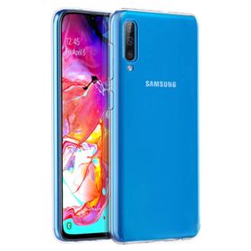 Microsonic Samsung Galaxy A70 Transparent Soft Beyaz Kılıf