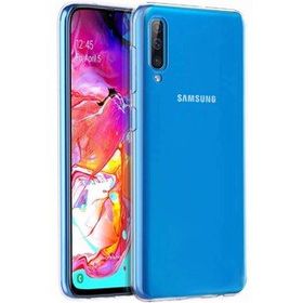 Microsonic Samsung Galaxy A70 Transparent Soft Beyaz Kılıf