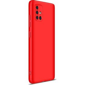 Microsonic Samsung Galaxy A71 Kırmızı Double Dip 360 Protective Kılıf