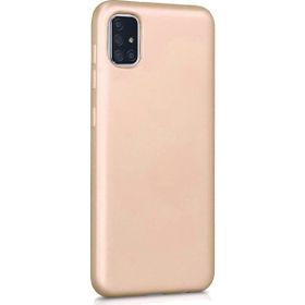 Microsonic Samsung Galaxy A71 Matte Silicone Gold Kılıf