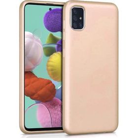 Microsonic Samsung Galaxy A71 Matte Silicone Gold Kılıf