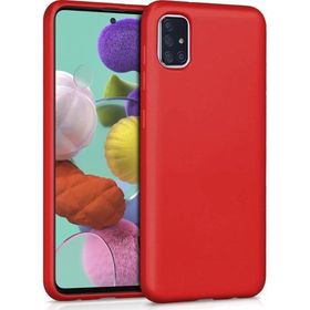 Microsonic Samsung Galaxy A71 Matte Silicone Kırmızı Kılıf
