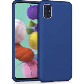 Microsonic Samsung Galaxy A71 Matte Silicone Lacivert Kılıf