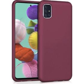 Microsonic Samsung Galaxy A71 Matte Silicone Mor Kılıf