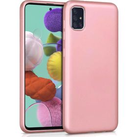 Microsonic Samsung Galaxy A71 Matte Silicone Rose Gold Kılıf