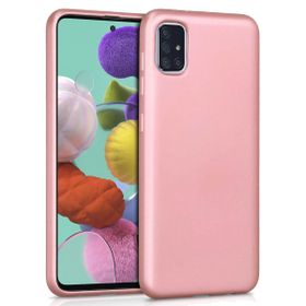 Microsonic Samsung Galaxy A71 Matte Silicone Rose Gold Kılıf
