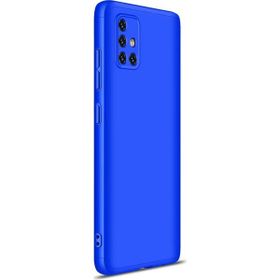 Microsonic Samsung Galaxy A71 Mavi Double Dip 360 Protective Kılıf
