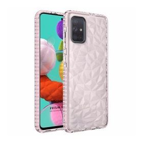Microsonic Samsung Galaxy A71 Prism Hybrid Pembe Kılıf