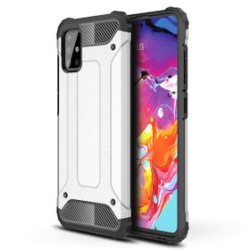 Microsonic Samsung Galaxy A71 Rugged Armor Gümüş Kılıf