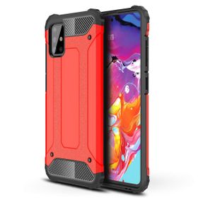Microsonic Samsung Galaxy A71 Rugged Armor Kırmızı Kılıf