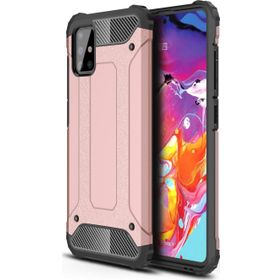 Microsonic Samsung Galaxy A71 Rugged Armor Rose Gold Kılıf