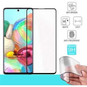 Microsonic Samsung Galaxy A71 Seramik Matte Flexible Siyah Ekran Koruyucu