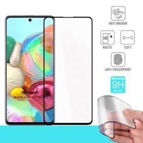 Microsonic Samsung Galaxy A71 Seramik Matte Flexible Siyah Ekran Koruyucu