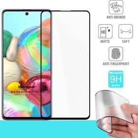 Microsonic Samsung Galaxy A71 Seramik Matte Flexible Siyah Ekran Koruyucu