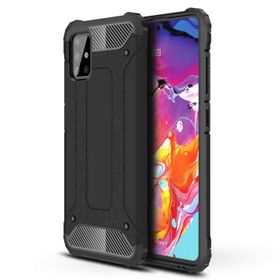 Microsonic Samsung Galaxy A71 Siyah Rugged Armor Kılıf