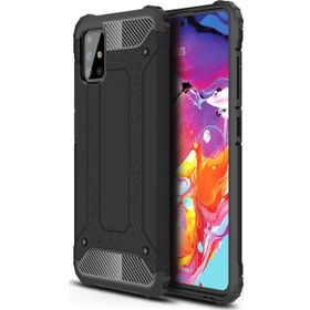 Microsonic Samsung Galaxy A71 Siyah Rugged Armor Kılıf
