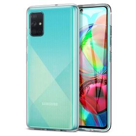 Microsonic Samsung Galaxy A71 Transparent Soft Beyaz Kılıf