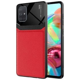 Microsonic Samsung Galaxy A71 Uniq Leather Kırmızı Kılıf