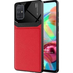 Microsonic Samsung Galaxy A71 Uniq Leather Kırmızı Kılıf