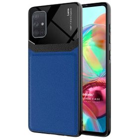 Microsonic Samsung Galaxy A71 Uniq Leather Lacivert Kılıf