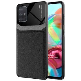 Microsonic Samsung Galaxy A71 Uniq Leather Siyah Kılıf