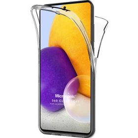 Microsonic Samsung Galaxy A72 6 Tarafı Tam Full Koruma 360 Clear Soft Şeffaf Kılıf