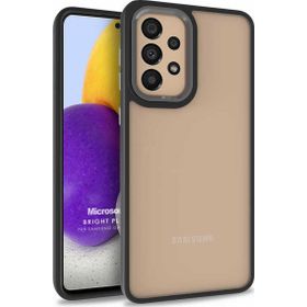 Microsonic Samsung Galaxy A72 Bright Planet Siyah Kılıf