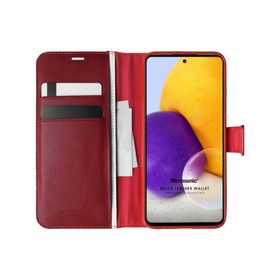 Microsonic Samsung Galaxy A72 Delux Leather Wallet Siyah Kılıf