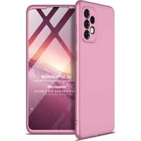 Microsonic Samsung Galaxy A72 Double Dip 360 Protective Rose Gold Kılıf