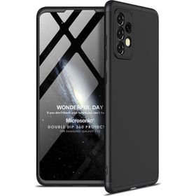Microsonic Samsung Galaxy A72 Double Dip 360 Protective Siyah Kılıf