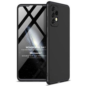 Microsonic Samsung Galaxy A72 Double Dip 360 Protective Siyah Kılıf