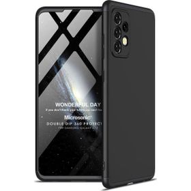 Microsonic Samsung Galaxy A72 Double Dip 360 Protective Siyah Kılıf