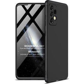 Microsonic Samsung Galaxy A72 Double Dip 360 Protective Siyah Kılıf