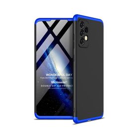 Microsonic Samsung Galaxy A72 Double Dip 360 Protective Siyah Kırmızı Kılıf