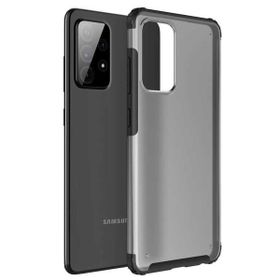 Microsonic Samsung Galaxy A72 Frosted Frame Siyah Kılıf