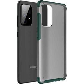 Microsonic Samsung Galaxy A72 Frosted Frame Yeşil Kılıf
