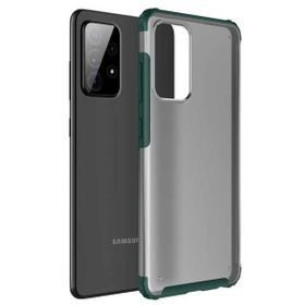 Microsonic Samsung Galaxy A72 Frosted Frame Yeşil Kılıf