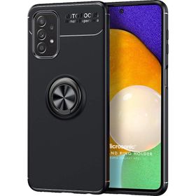 Microsonic Samsung Galaxy A72 Kickstand Ring Holder Lacivert Kılıf