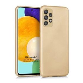 Microsonic Samsung Galaxy A72 Matte Silicone Gold Kılıf