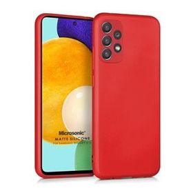 Microsonic Samsung Galaxy A72 Matte Silicone Kırmızı Kılıf