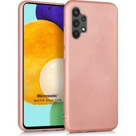 Microsonic Samsung Galaxy A72 Matte Silicone Rose Gold Kılıf
