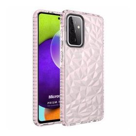 Microsonic Samsung Galaxy A72 Prism Hybrid Pembe Cep Telefonu Kılıf