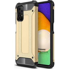 Microsonic Samsung Galaxy A72 Rugged Armor Gold Cep Telefonu Kılıf