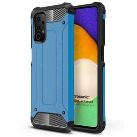 Microsonic Samsung Galaxy A72 Rugged Armor Mavi Cep Telefonu Kılıf