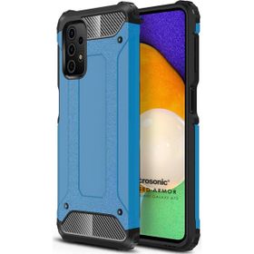 Microsonic Samsung Galaxy A72 Rugged Armor Mavi Cep Telefonu Kılıf