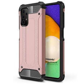 Microsonic Samsung Galaxy A72 Rugged Armor Rose Gold Cep Telefonu Kılıf