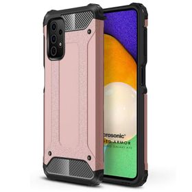 Microsonic Samsung Galaxy A72 Rugged Armor Rose Gold Cep Telefonu Kılıf