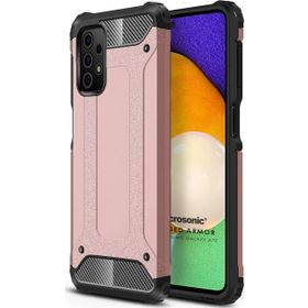 Microsonic Samsung Galaxy A72 Rugged Armor Rose Gold Cep Telefonu Kılıf
