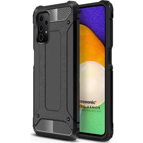 Microsonic Samsung Galaxy A72 Rugged Armor Siyah Kılıf